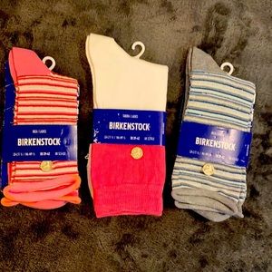 NWT BIRKENSTOCK 3 Prs Ladies Cotton Socks